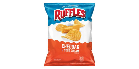 Ruffles Cheddar And Sour Cream Potato Chips 2.62 Oz