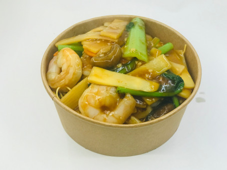 Crispy Fried Noodles With King Prawns