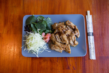 Teriyaki Chicken With Rice And Salad
