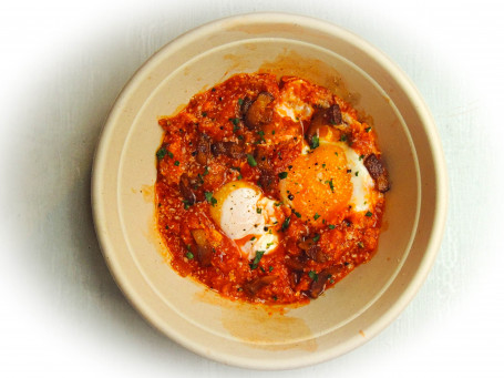 Pomodoro E Basilico Eggs Shakshuka Italian Style