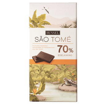 Herkunft Sao Tomé Dunkle Schokoladentafel