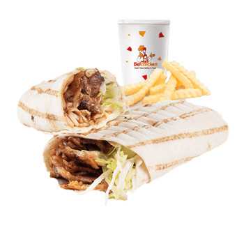 Kebab-Wrap-Menü