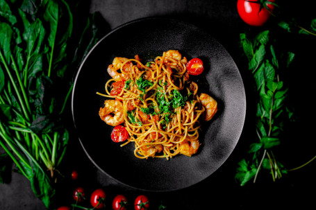 Prawn Cornish Crab Spaghetti