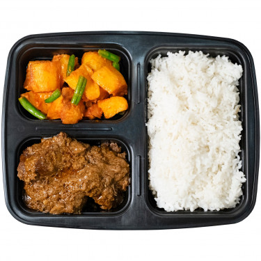 Nasi Rendang Sapi And Kentang Balado