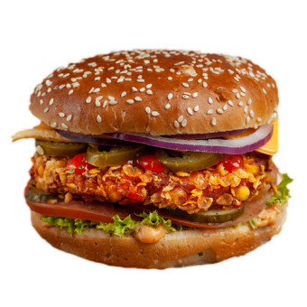 Hot Crispy Burger (Scharf)