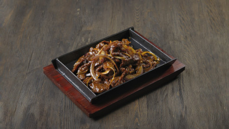 Sizzling Mongolian Lamb On Hot Plate