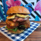 Buttermilk Chicken, Bacon And Haloumi Burger