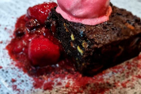 Homemade Dark Chocolate Brownie