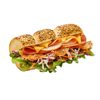 Sparmenü Turkey, Ham And Bacon Melt Sub