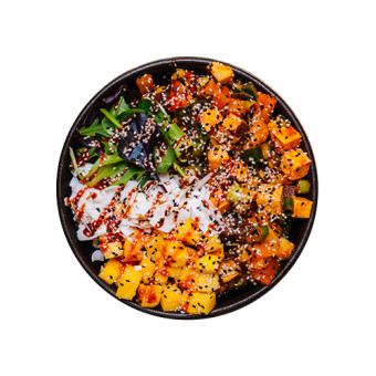 Spicy Tropical Räuchertofu Bowl (Scharf)