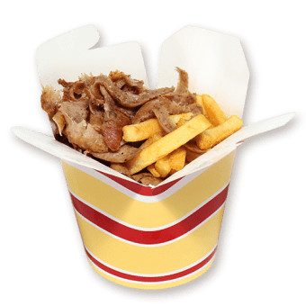 Dönerbox Mit Pommes Frites Ohne Salat