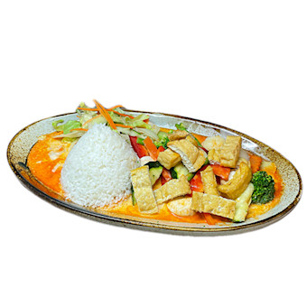 Roter Curry Mit Tofu