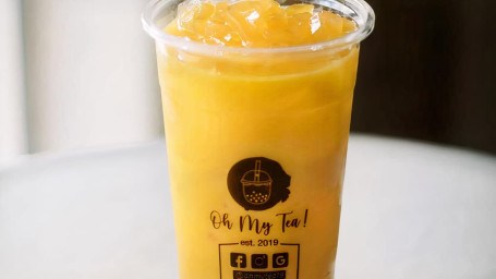 Mango Iced Boba Tea