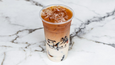 Grass Jelly Tea Latte (Medium)