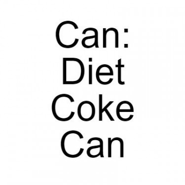 Can: Diet Coke Can