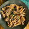 Penne com cogumelo e cream cheese