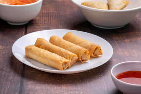 Chicken Fried Spring Roll With Sweet Chilli Sauce