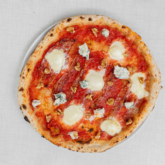 Pizza Pancetta-Noci E Gorgonzola