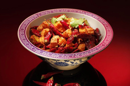 Chilli Tofu With Cashew Nuts (Dry) Là Zi Dòu Fǔ