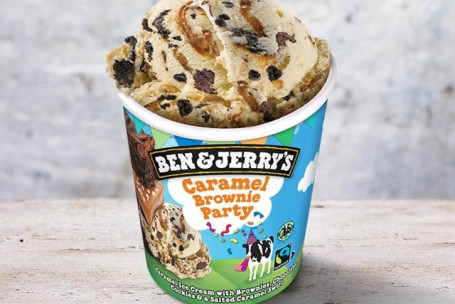 Ben Jerry’s Ice Cream Caramel Brownie Party. 1026 Kcal, Für 4 Bis 5 Portionen