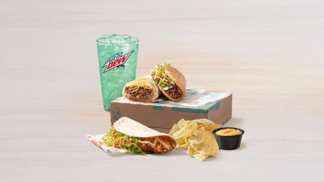 Knusprige Hähnchen-Taco-Deluxe-Box