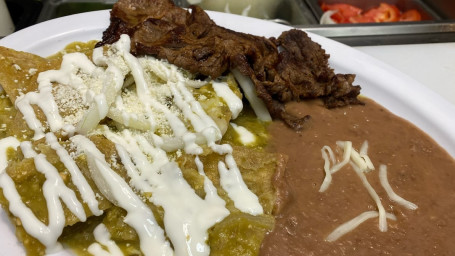 Chilaquiles Verdes Green Sauce Chilaquiles