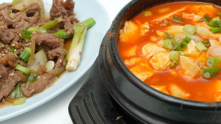 6. 해물 순두부 소불고기 Seafood Soft Tofu Beef Bulgogi