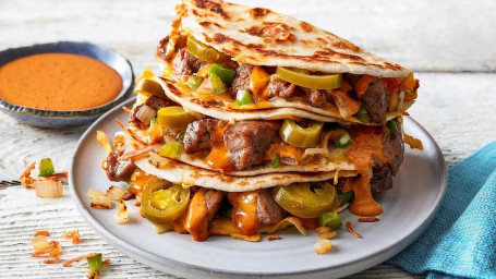 Spicy Jalapeno Steak Quesadillas Combo