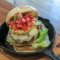 Lào Lí Shā Shā Qǐ Sī Niú Ròu Bǎo Tào Cān Beef Burger With Avocado And Salsa Sauce Combo