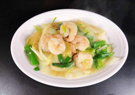 Stir Fried King Prawns With Ginger Spring Onions Jiāng Cōng Xiā Qiú