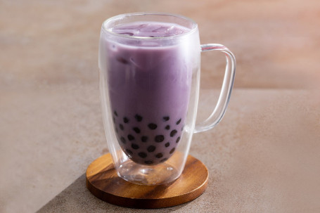 Yù Xiāng Zhēn Zhū Nǎi Chá Dòng Taro Bubble Milk Tea Cold