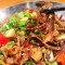 Gàn Guō Yě Shēng Jūn Griddled Wild Mushroom With Pork
