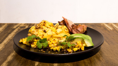 Chilli Scrambled Eggs And Bacon