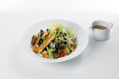 Grilled Sliced Pumpkin And Soya Glazed Tofu Salad Tài Shì Kǎo Nán Guā Dòu Fǔ Shā Lǜ