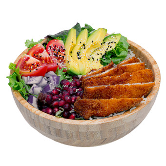 Crunchy Chicken Avocado Bowl