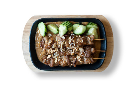 Satay Skewers Pork Belly X 3 Shā Diē Zhū Nǎn Ròu Chuàn Shāo