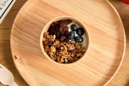 Yogurt With Fruit Compote And Granola