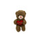 Brown With Red Heart Teddy Bear