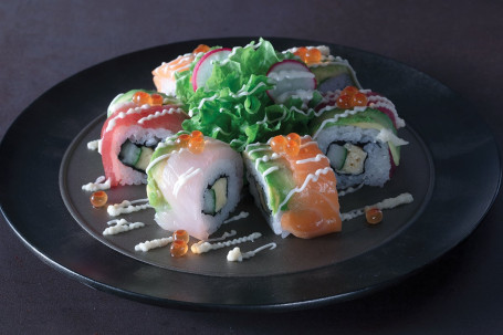 Tè Shàng Cǎi Hóng Juǎn (6Jiàn Deluxe Rainbow Roll (6 Pcs.