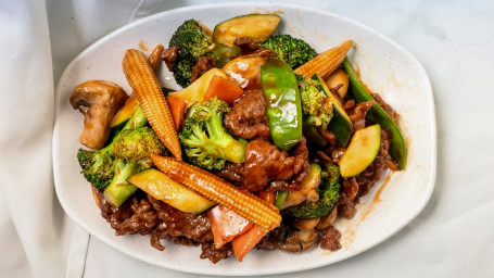 L14. Beef With Mixed Vegetables Shén Cài Niú