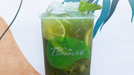 Thai Green Iced Lime Tea Bào Dǎ Zhā Nán Níng Méng Chá