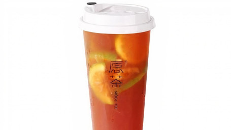 Fresh Lemon Iced Black Tea Dǎ Lěng Zhèn Bīng Hóng Chá 24 Oz