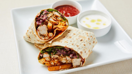 Mediterranean Chicken Wrap W Fries