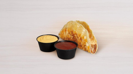 Gegrillter Käse-Dip-Taco Mit Geschreddertem Rindfleisch