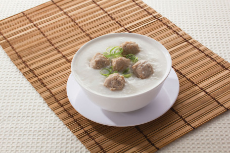 Shuǎng Huá Ròu Wán Zhōu Meat Ball Congee