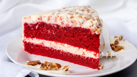 Red Velvet Cake Slice No Pecans