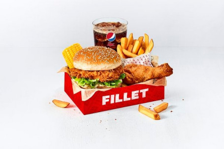 Filet-Box-Menü Mit 1 Stück Huhn