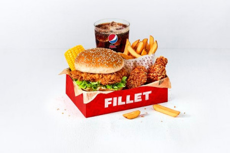 Filet-Box-Menü Mit 2 Hot Wings
