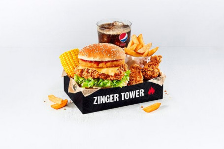 Zinger Tower Box-Menü Mit 2 Hot Wings