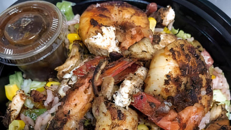 Jerk Chicken Shrimp Rice Bowl